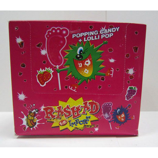 Popping Candy with Lollipop Foot