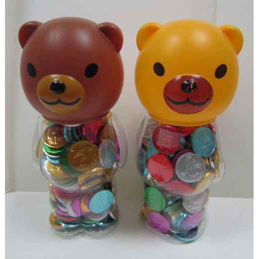 Bubble Gum Coin in Bear Jar