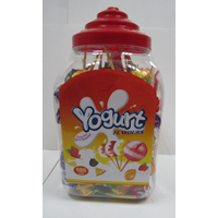 Yogurt Assorted Lollipops Jar