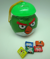 Angry Bird Small Jar with Bubble Gum