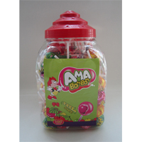 Lollipops with Bubble Gum Jar