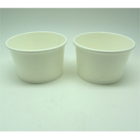 Printed 8oz Soup Cup(2 sides PE)(9.8cm Top*8.1cm Bottom*6cm H)