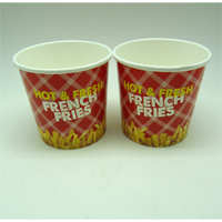 12oz French Fries Cup(9.2cm Top*7.3cm Bottom*8.6cm H)