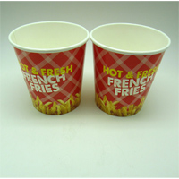 16oz French Fries Cup(9.7cm Top*7.6cm Bottom*9.9cm H)