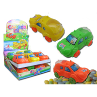 Pull-Back Cartoon Car with Dextrose Candy