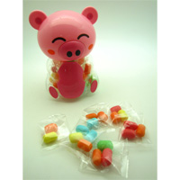 Piggy Bottle with Coating Marshmallow