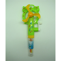 Hand Pushing Clock Fan with Dextrose Candy