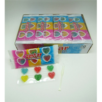 Colourful Heart Shape Carrageen Jelly Candy