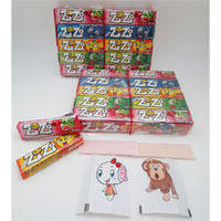 5 Stick Chewing Gum with Tattoo