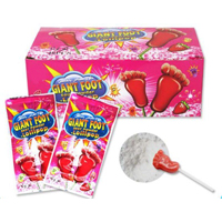 Foot Lollipop with Sour Powder