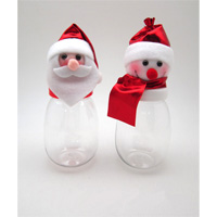 Santa and Snowman Bottle