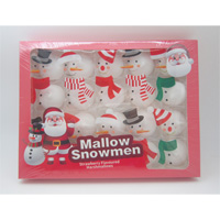 Center Filled Marshmallow Snowmen