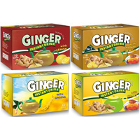 Instant Ginger Drink(Lemon, Honey, Honey Lemon, Ginseng)