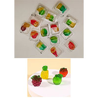 Gummy Fruit in blister box