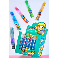 Flashing Sugar Free Toothbrush Candy with Popping Candy