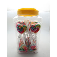 Heart Lollipop in Jar